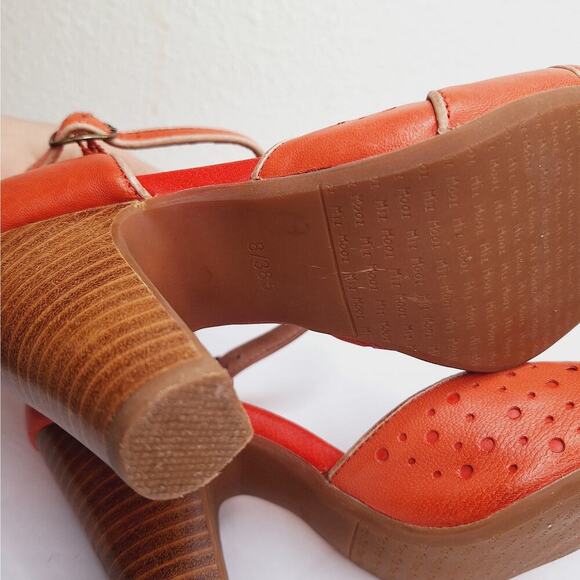 Miz Mooz Nicolina Block Heels Ankle Strap 8 Retro Comfort Leather Shoes 40s Fall - Picture 11 of 14